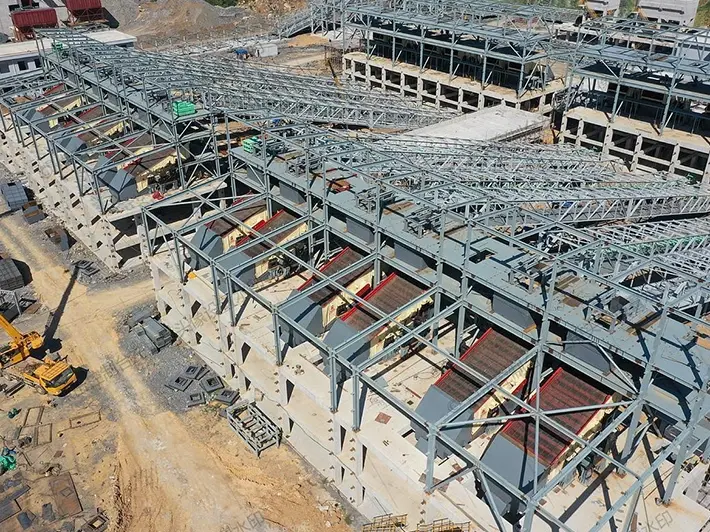 Guangxi China 2 millions ton per year aggregate crushing line