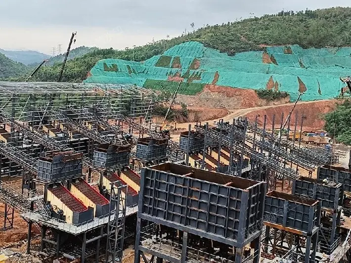 Guangxi China 1 millions ton per year aggregate crushing line